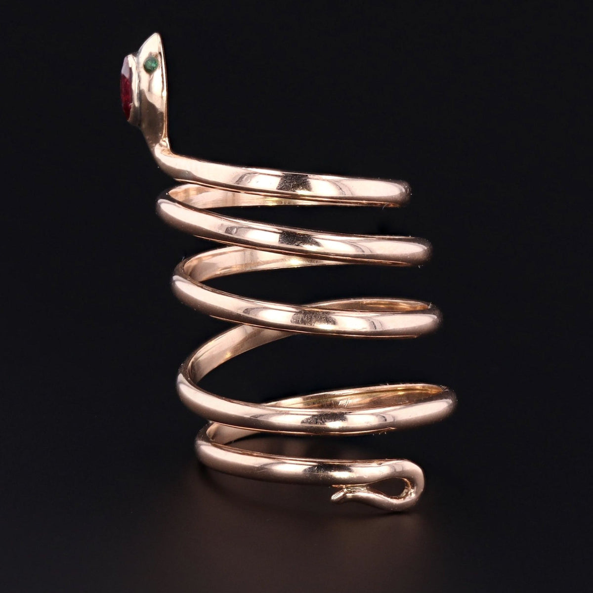 Antique Snake Ring | 14k Gold Snake Ring - Trademark Antiques