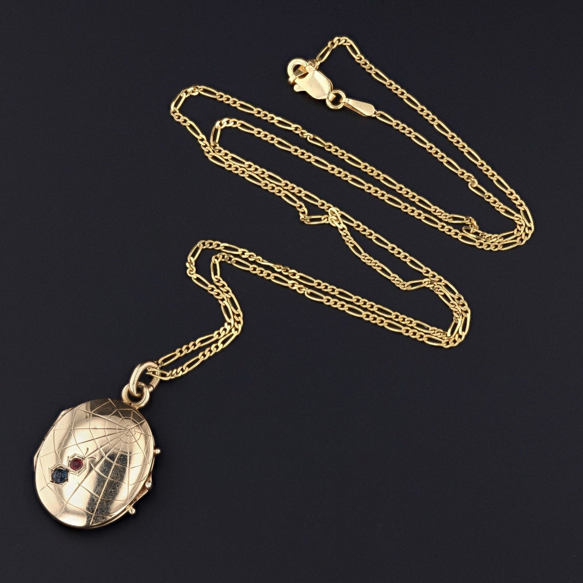 Antique Spider Locket | 14k Gold Spider Locket on Optional 14k Gold Chain - Trademark Antiques
