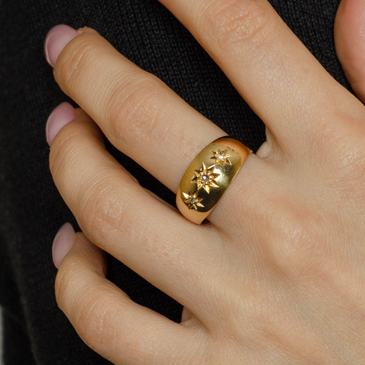 Antique Star Diamond Ring | Antique Diamond Ring - Trademark Antiques