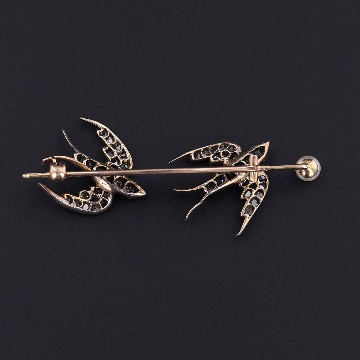Antique Swallow Brooch | Bird Pin - Trademark Antiques
