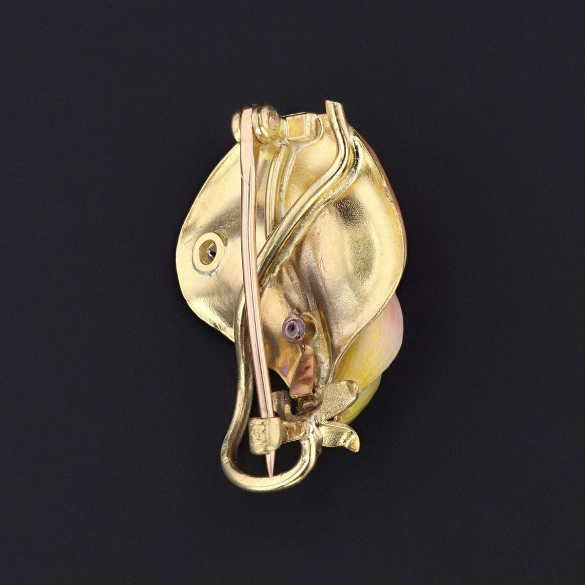 Antique Sweet Pea Brooch | Antique Flower Brooch - Trademark Antiques