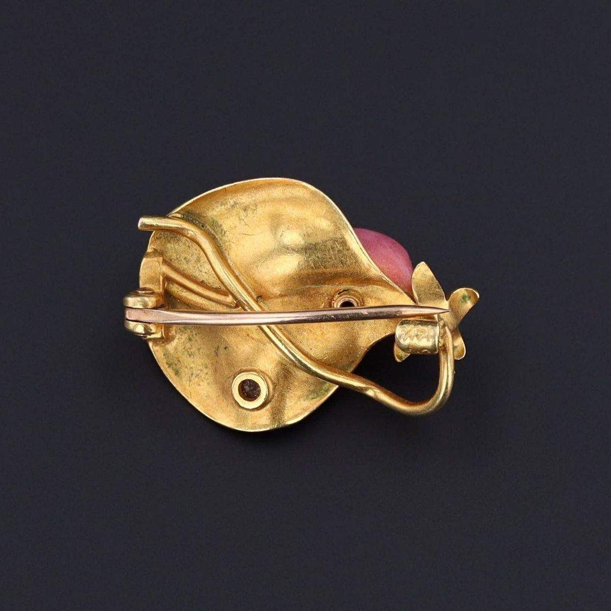 Antique Sweet Pea Brooch | Antique Flower Brooch - Trademark Antiques