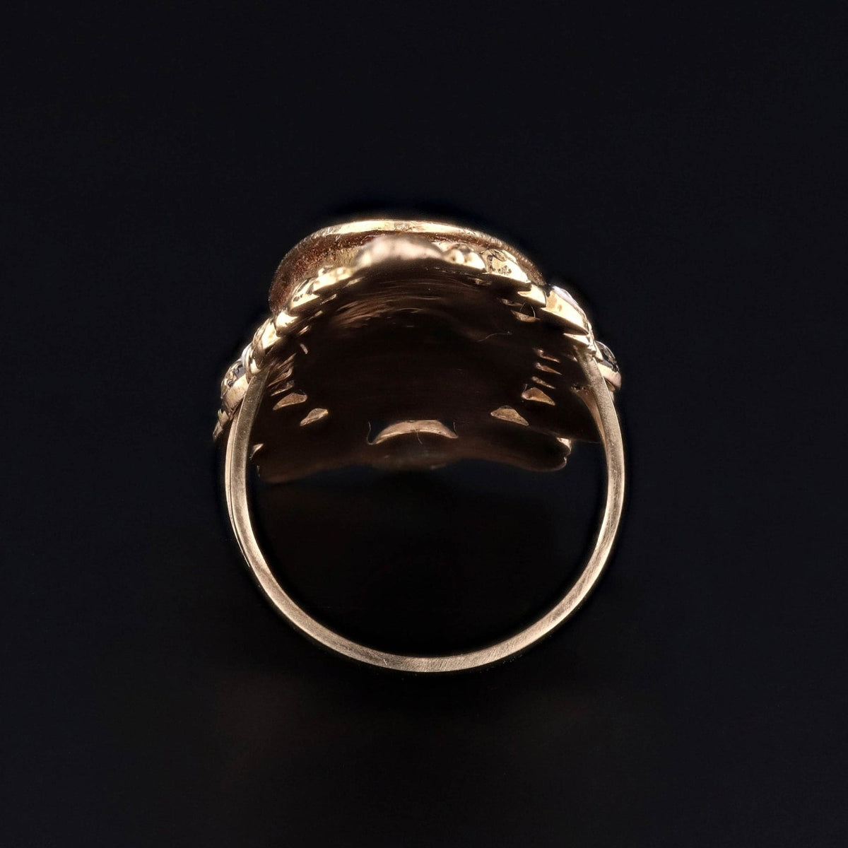 Antique Swiss Enamel Conversion Ring - Trademark Antiques