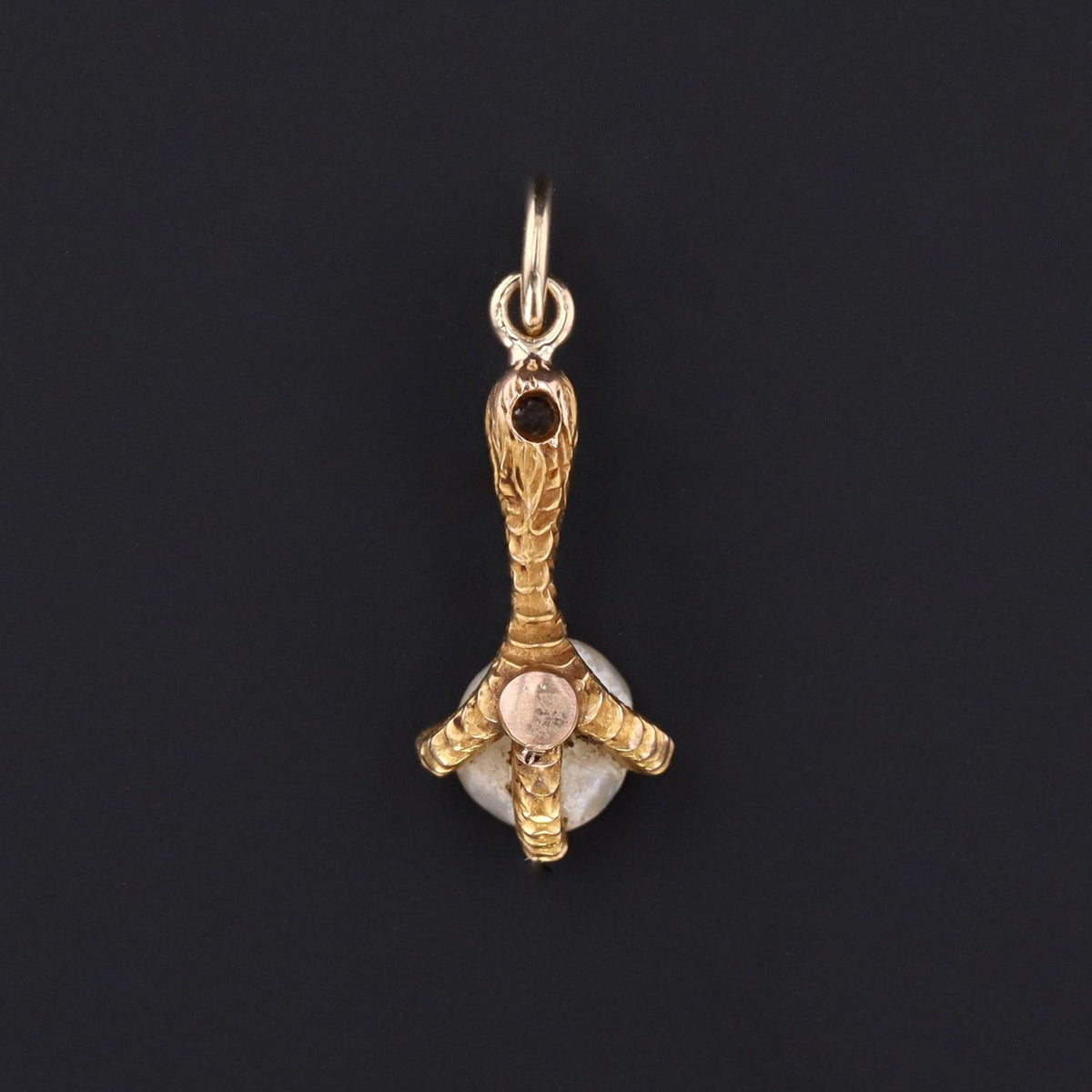 Antique Talon Charm | Antique Pearl &amp; Diamond Charm - Trademark Antiques