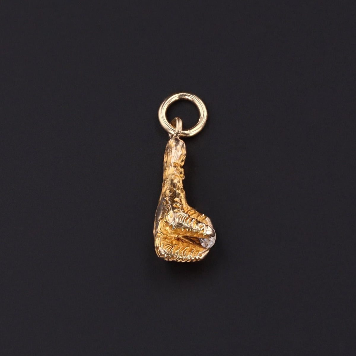 Antique Talon with Diamond Charm | Antique Claw Charm - Trademark Antiques
