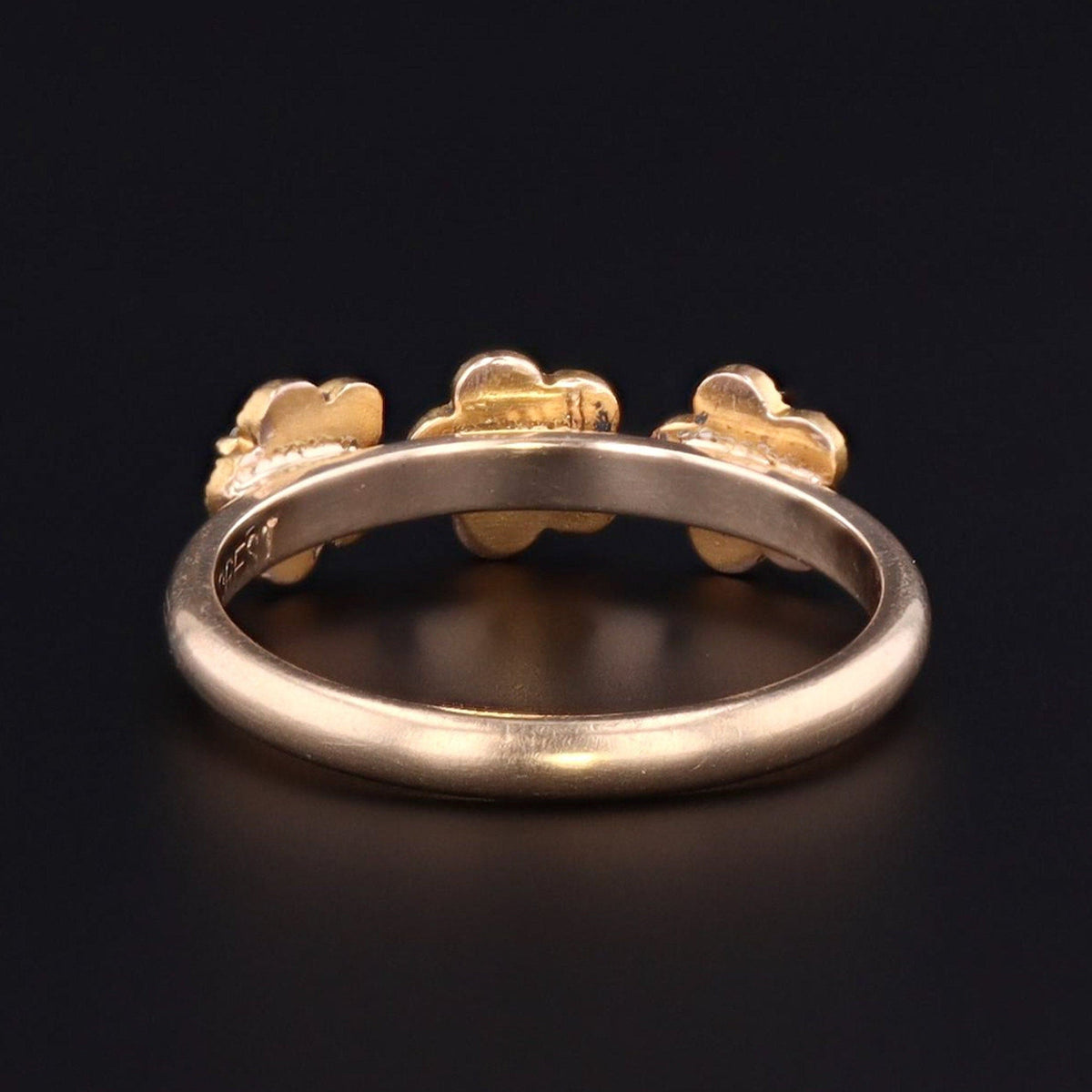 Antique Turquoise and Diamond Forget - me - Not Conversion Ring of 14k Gold - Trademark Antiques