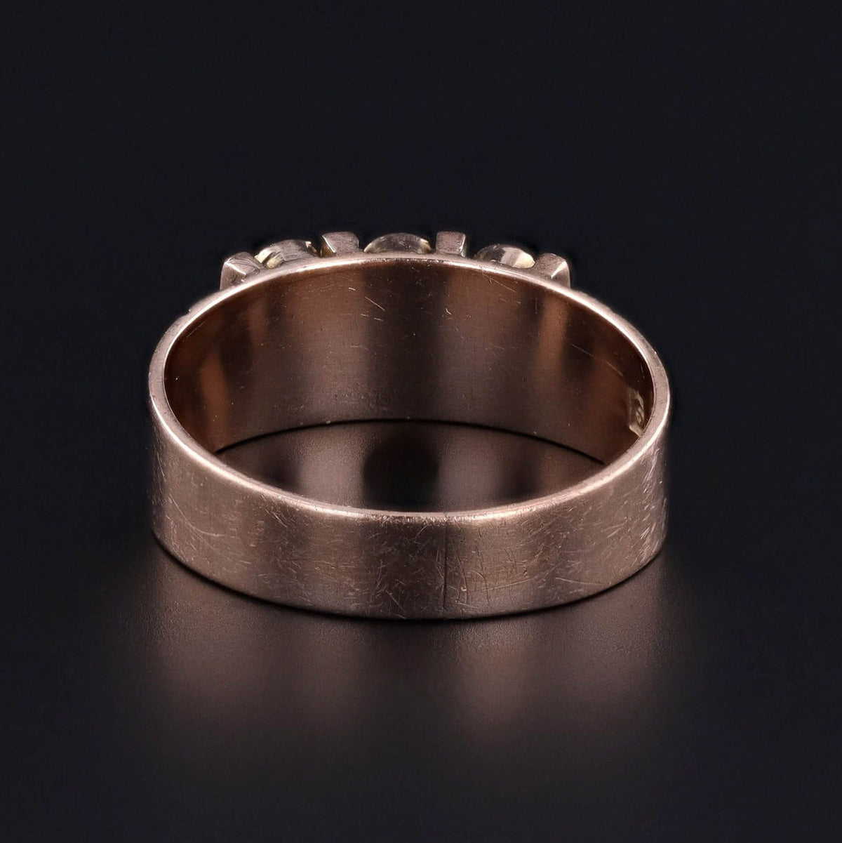 Antique Turquoise and Pearl Ring of 10k Gold - Trademark Antiques