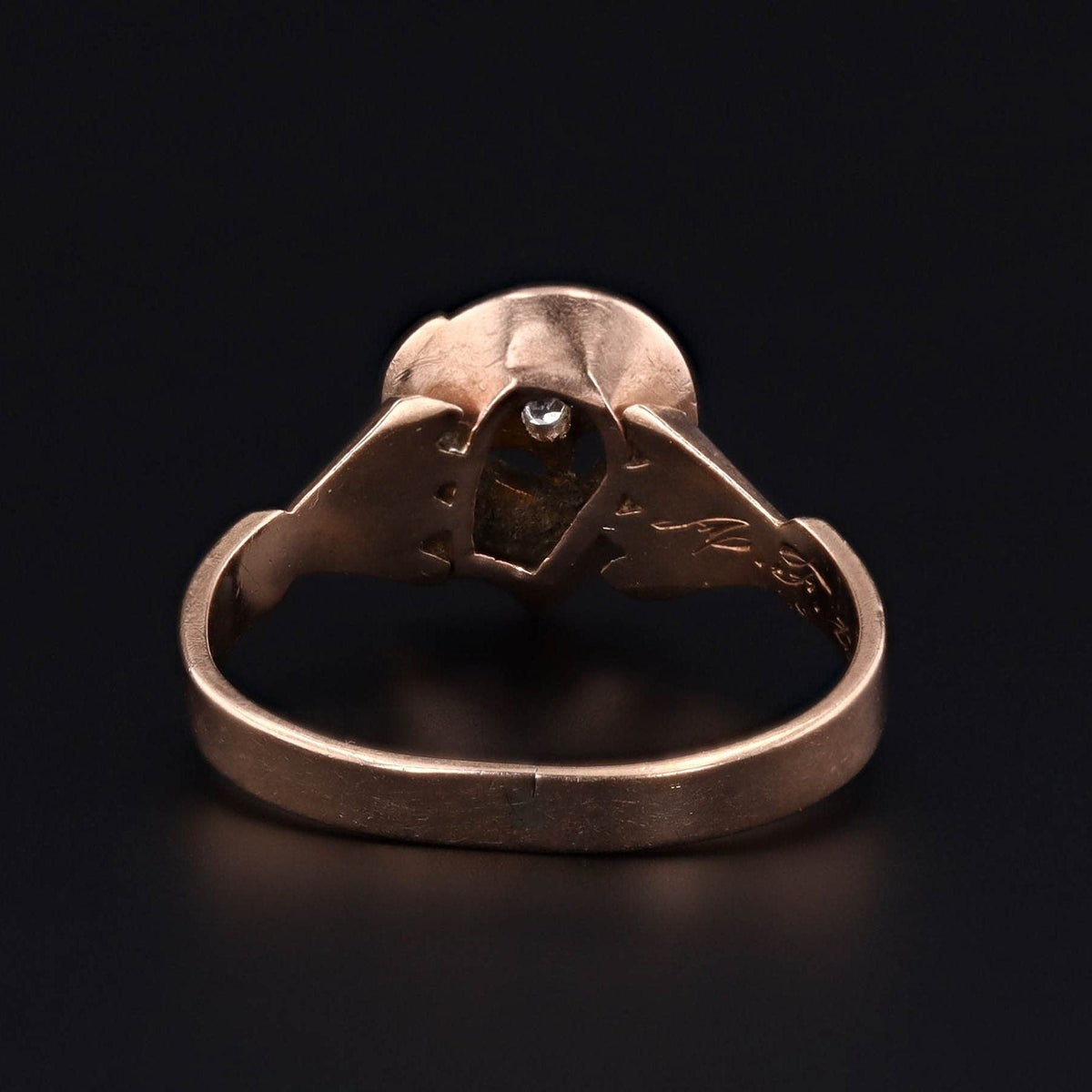 Antique Turquoise and Pearl Ring of 9ct Gold - Trademark Antiques