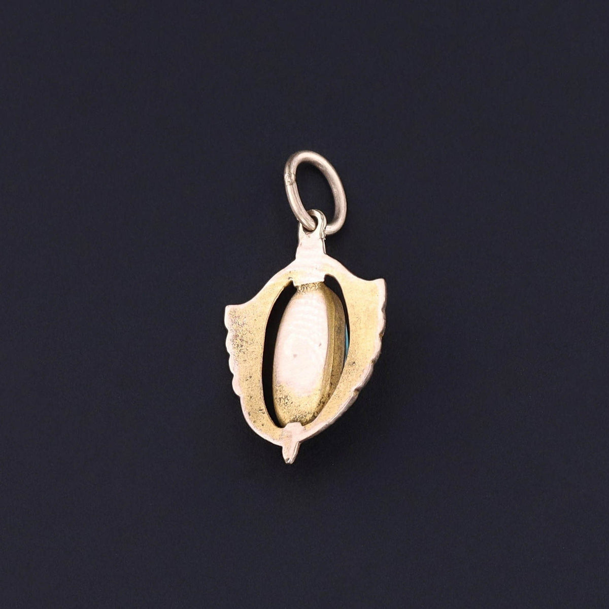 Antique Turquoise Charm of 14k Gold - Trademark Antiques