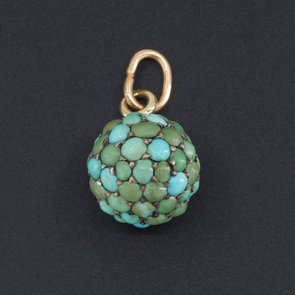 Antique Turquoise Pendant | Antique Pin Conversion - Trademark Antiques