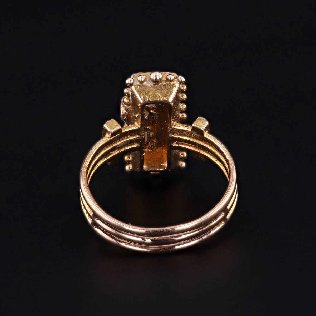 Antique Turquoise Ring | 14k Gold, Turquoise &amp; Pearl Ring - Trademark Antiques