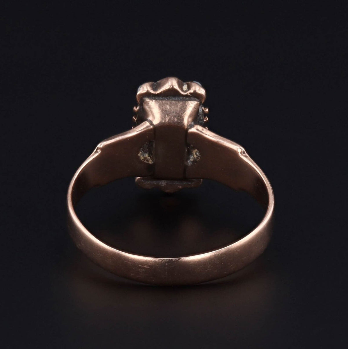 Antique Turquoise Ring | Turquoise &amp; Diamond Ring - Trademark Antiques