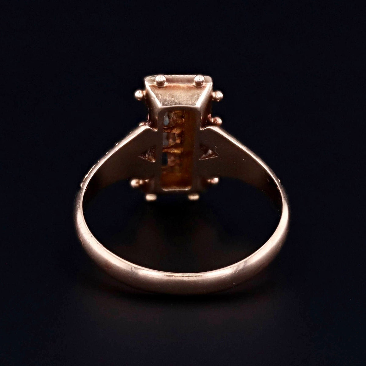 Antique Turquoise Ring | Turquoise &amp; Diamond Ring - Trademark Antiques
