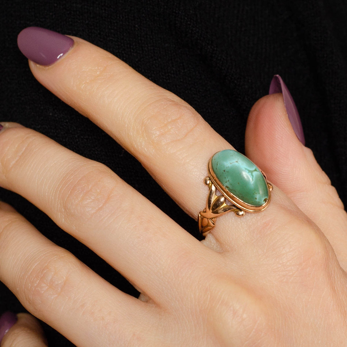 Antique Turquoise Ring | Turquoise Ring - Trademark Antiques
