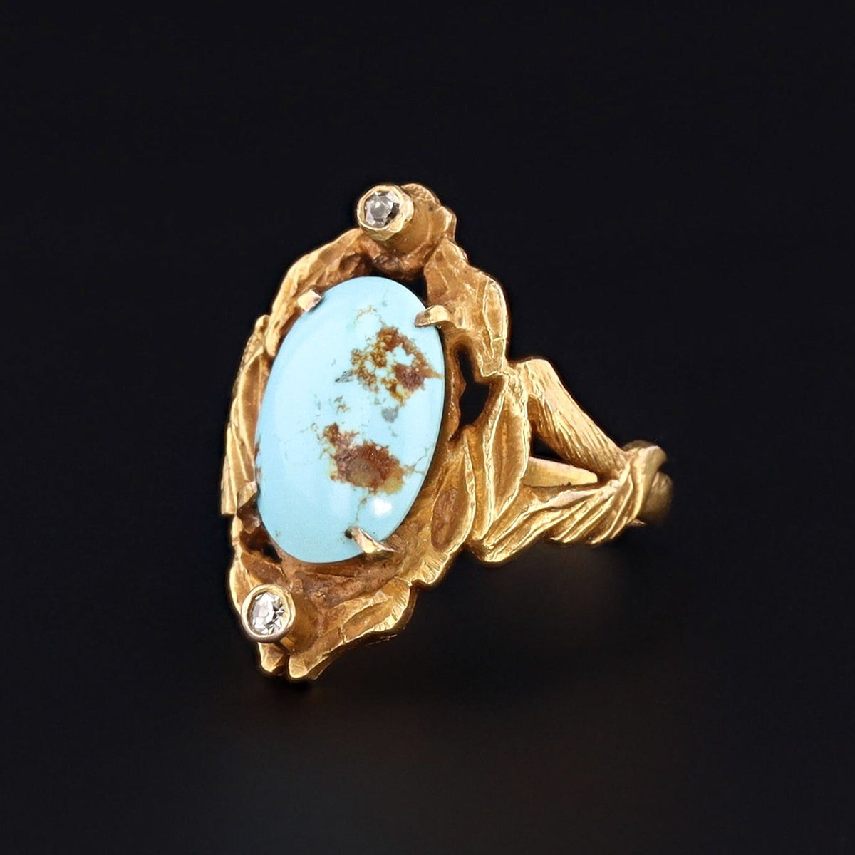 Antique Turquoise Ring | Turquoise Ring - Trademark Antiques