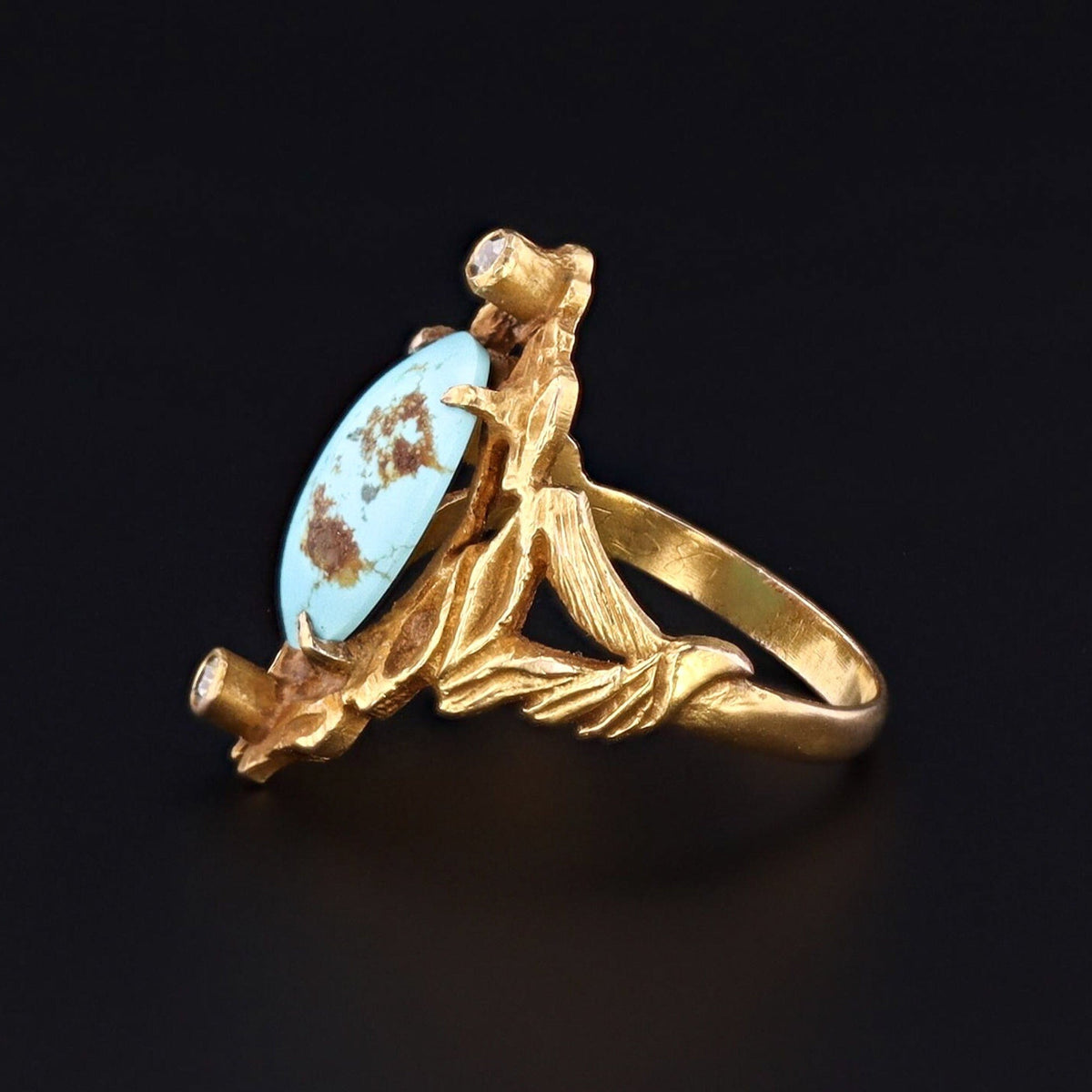 Antique Turquoise Ring | Turquoise Ring - Trademark Antiques
