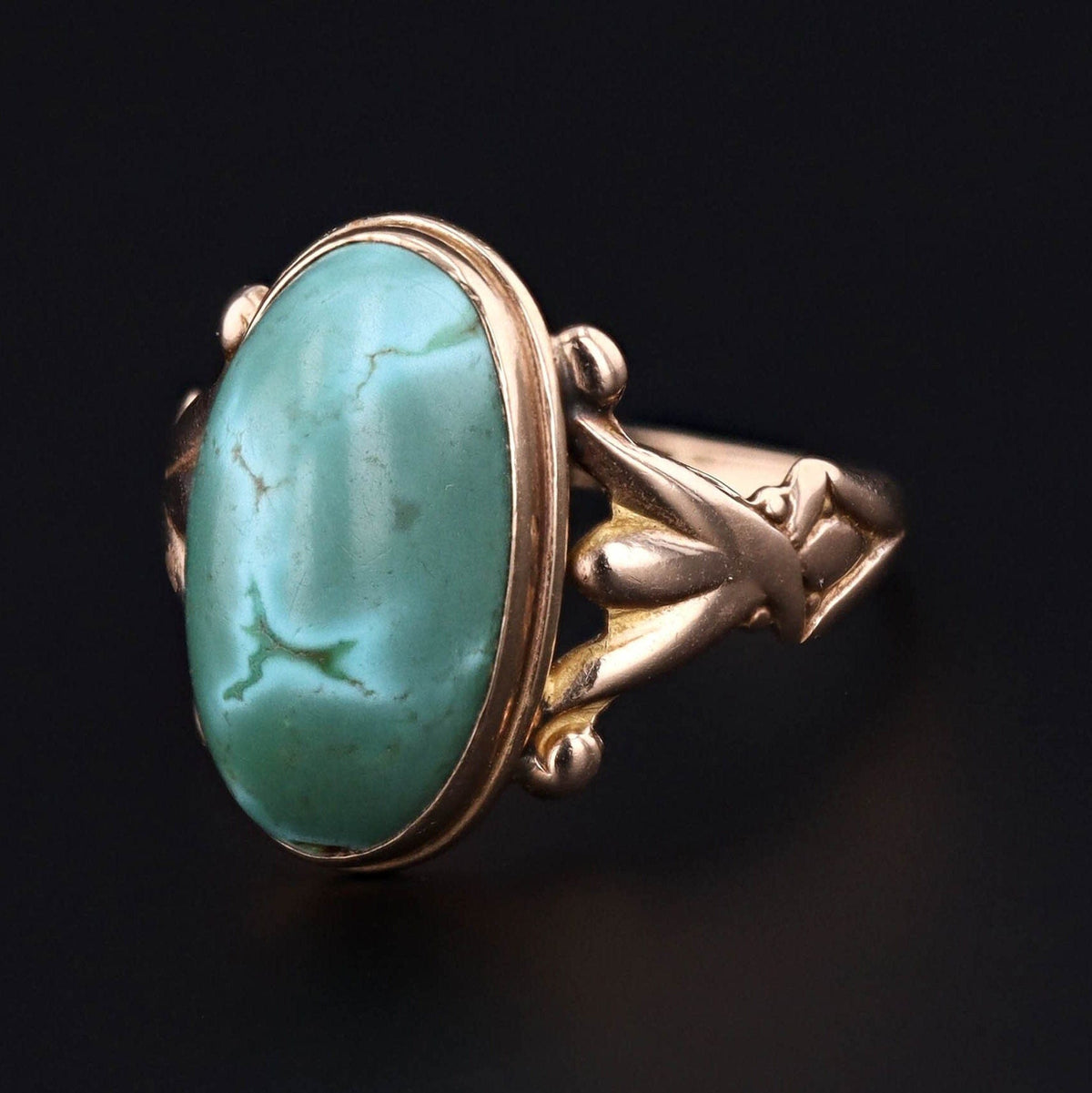 Antique Turquoise Ring | Turquoise Ring - Trademark Antiques