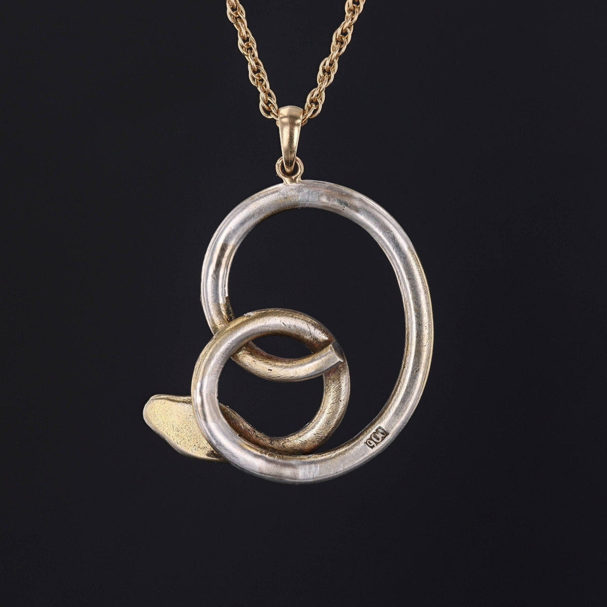 Antique Turquoise Snake Conversion Necklace of 14k Gold - Trademark Antiques