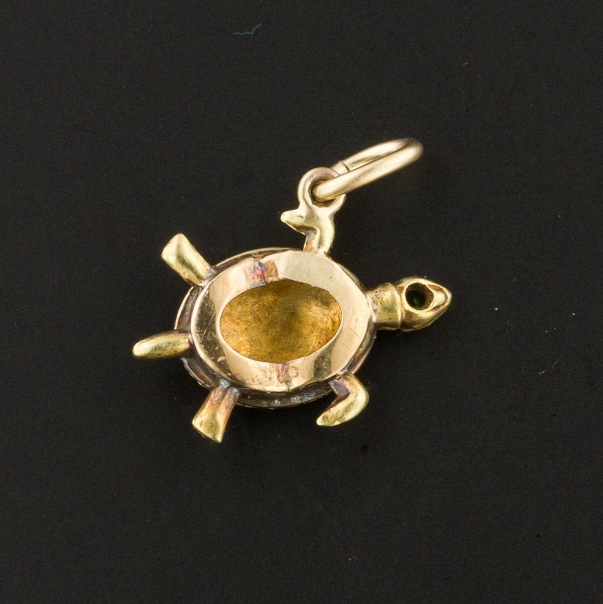 Antique Turtle Charm | 14k Gold Turtle Charm or Pendant - Trademark Antiques