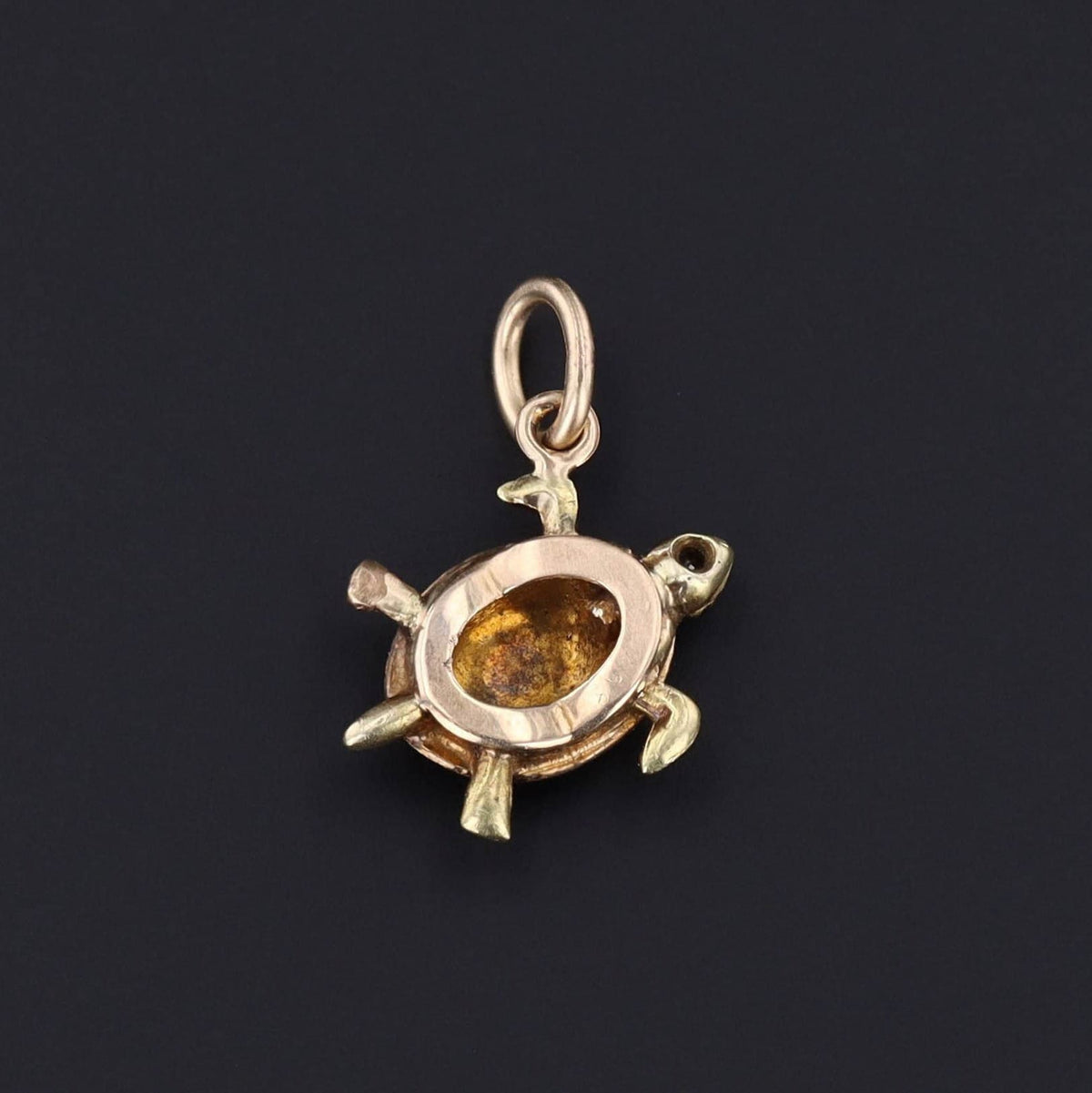 Antique Turtle Charm | 14k Gold Turtle Charm or Pendant - Trademark Antiques