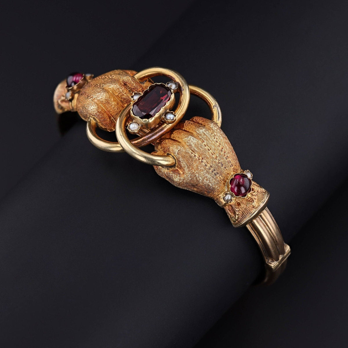Antique Victorian Bangle | Hand Bangle Bracelet - Trademark Antiques