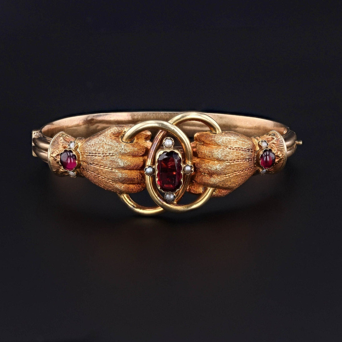 Antique Victorian Bangle | Hand Bangle Bracelet - Trademark Antiques