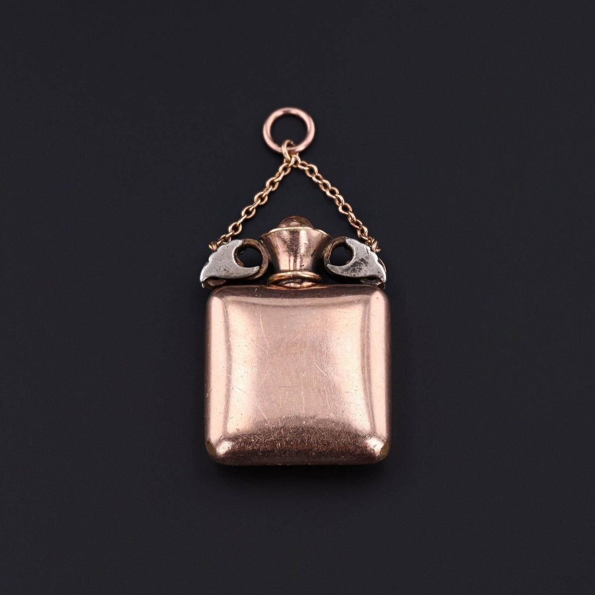 Antique Victorian Gold Filled Perfume Charm - Trademark Antiques