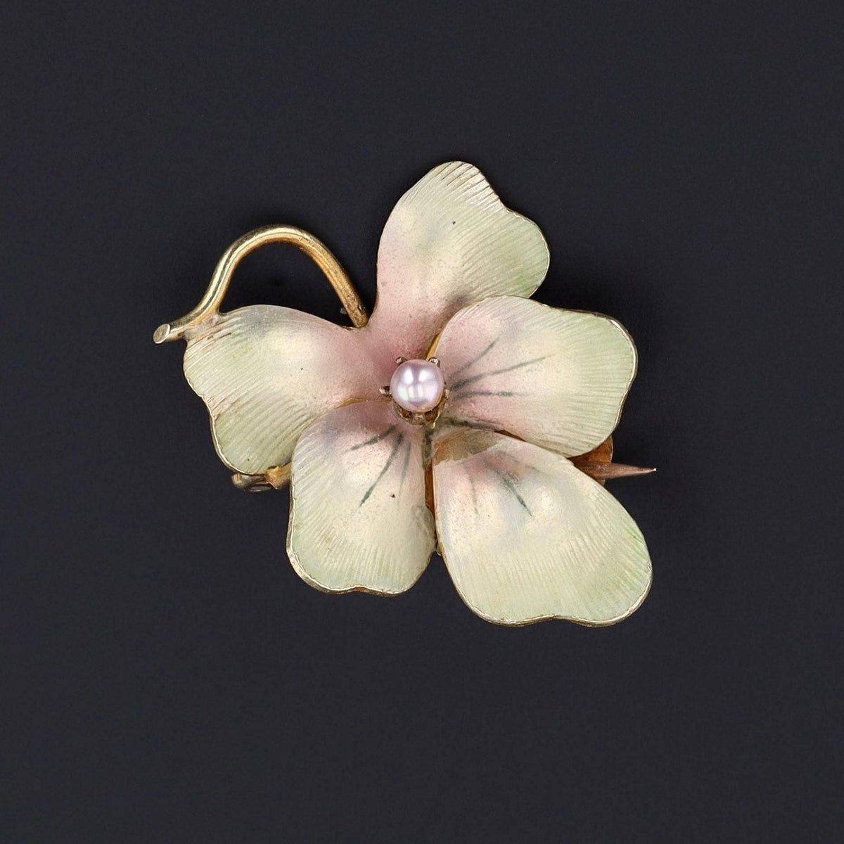 Antique Violet Brooch | Art Nouveau Brooch - Trademark Antiques