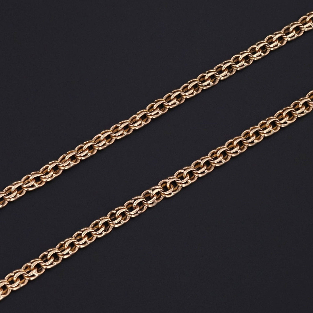 Antique Watch Chain Necklace of 14k Gold - Trademark Antiques