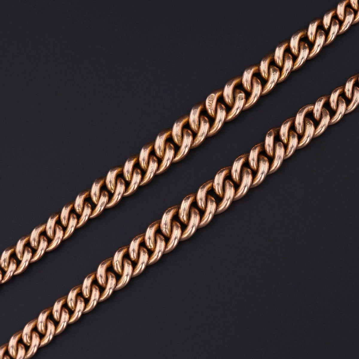 Antique Watch Chain Necklace of 9ct Gold - Trademark Antiques