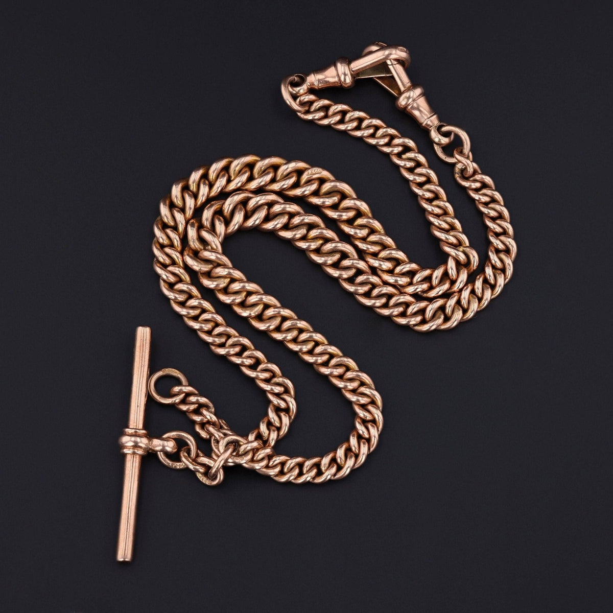 Antique Watch Chain Necklace of 9ct Gold - Trademark Antiques