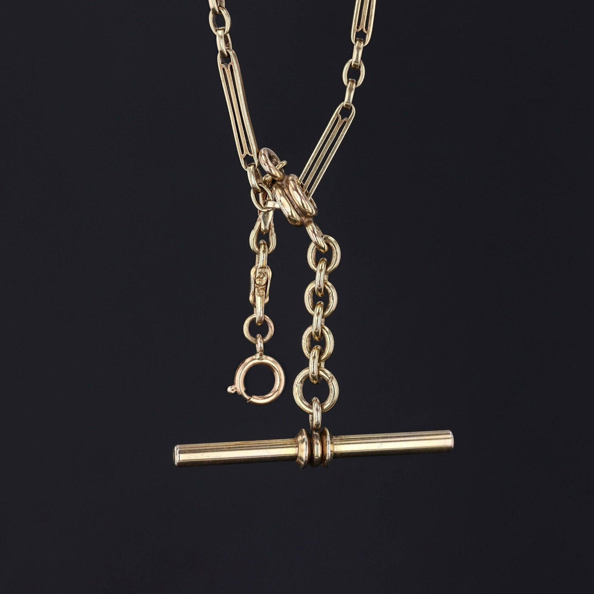 Antique Watch Chain of 14k Gold - Trademark Antiques