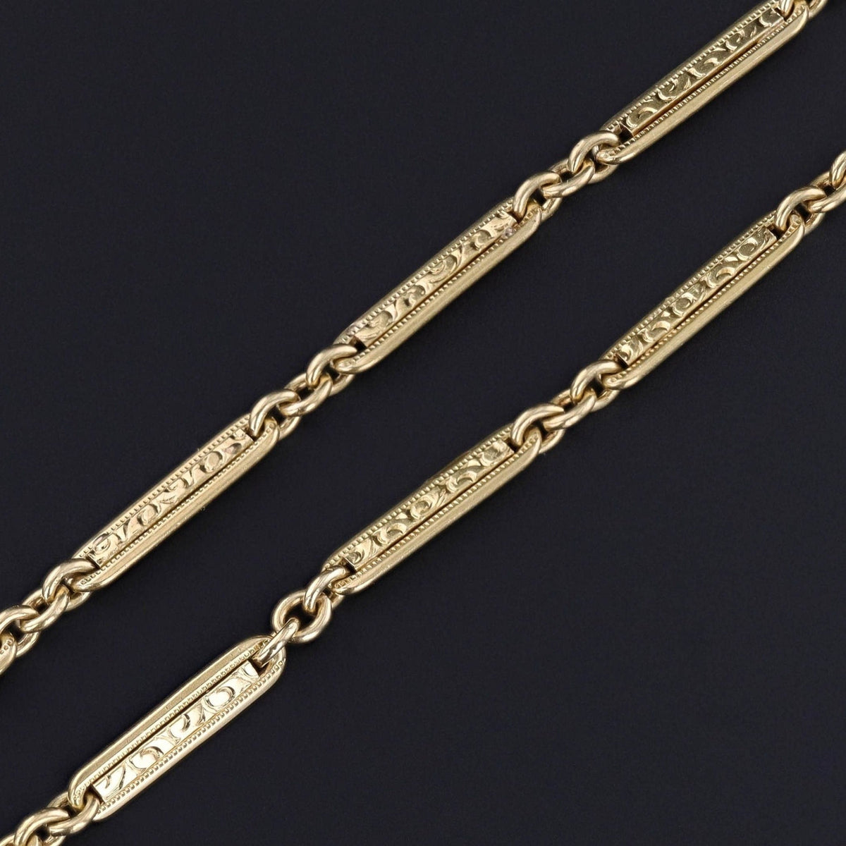 Antique Watch Chain of 14k Gold - Trademark Antiques