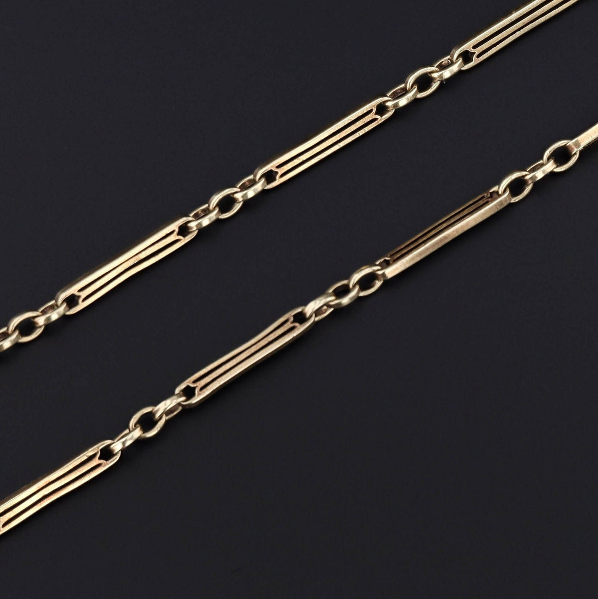 Antique Watch Chain of 14k Gold - Trademark Antiques