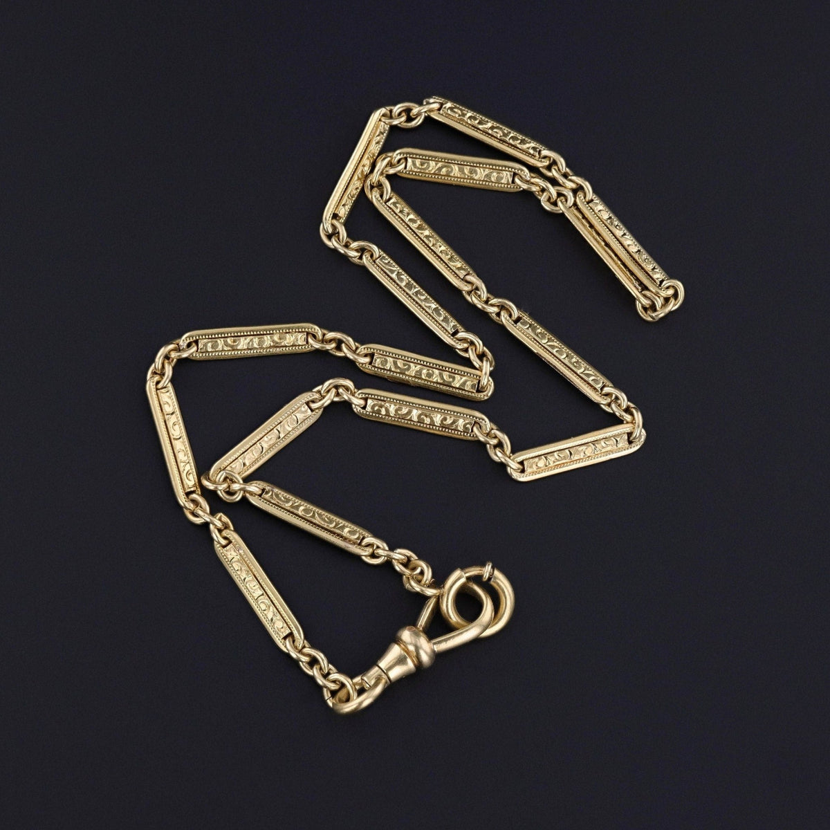 Antique Watch Chain of 14k Gold - Trademark Antiques