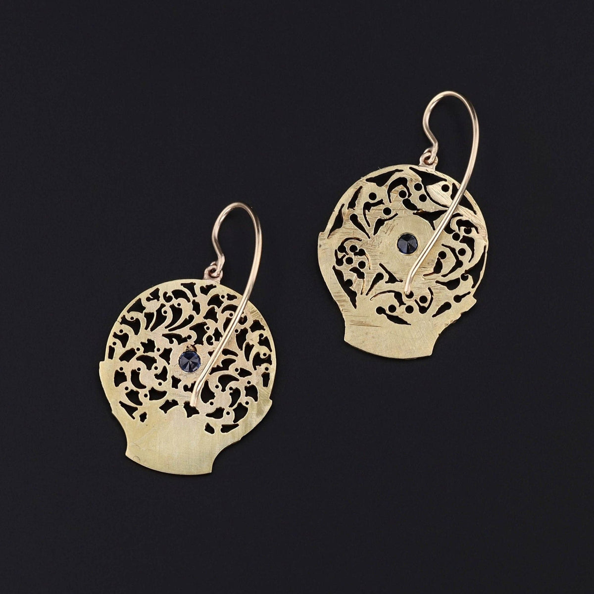 Antique Watchcock Conversion Earrings - Trademark Antiques