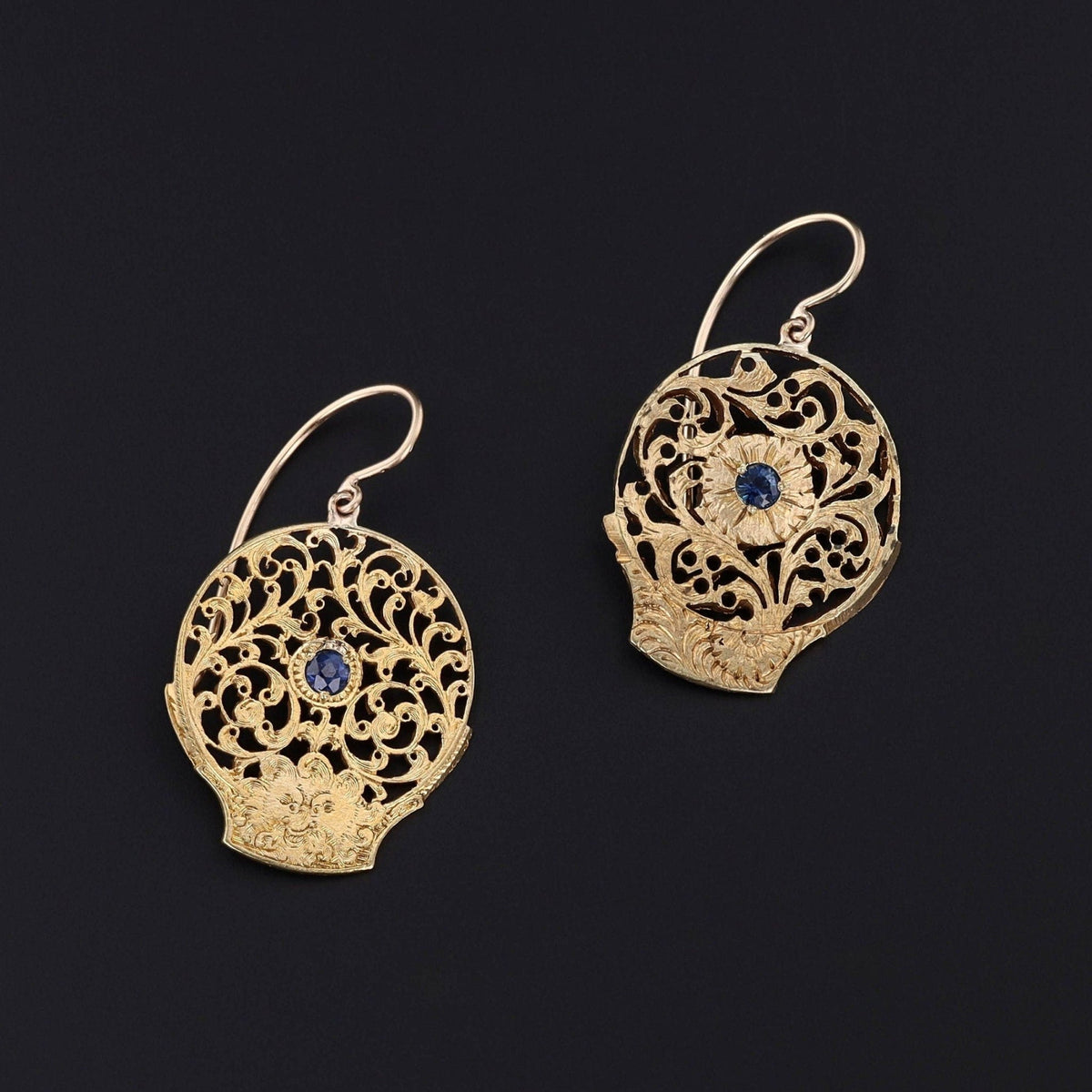 Antique Watchcock Conversion Earrings - Trademark Antiques