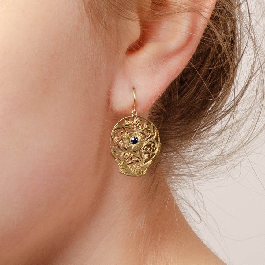 Antique Watchcock Conversion Earrings - Trademark Antiques