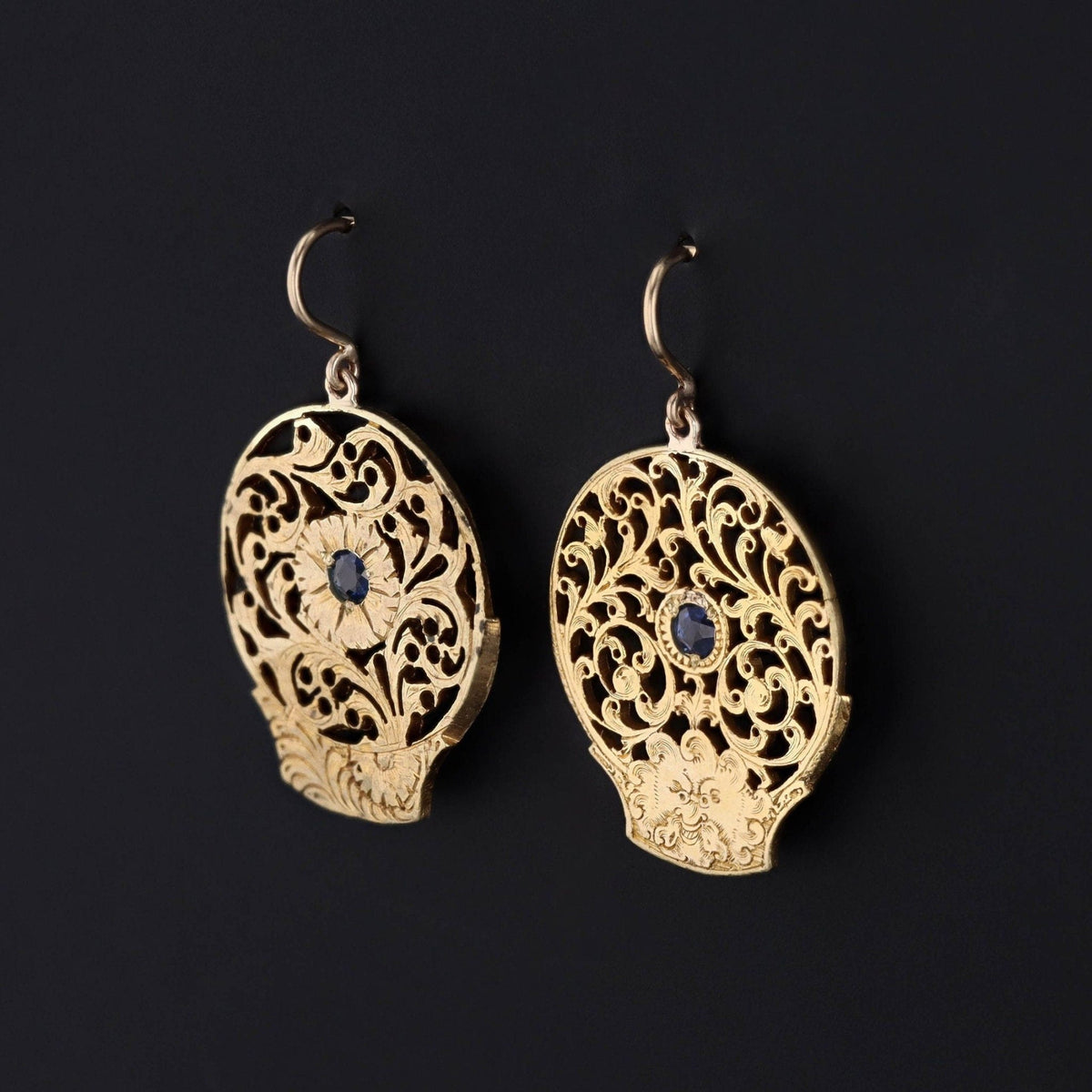 Antique Watchcock Conversion Earrings - Trademark Antiques