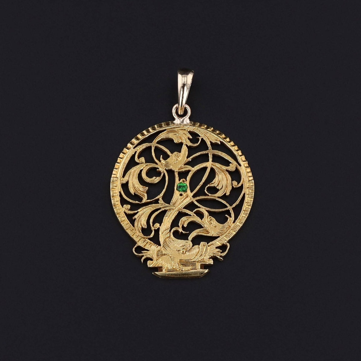 Antique Watchcock Conversion Pendant of Gold - Trademark Antiques