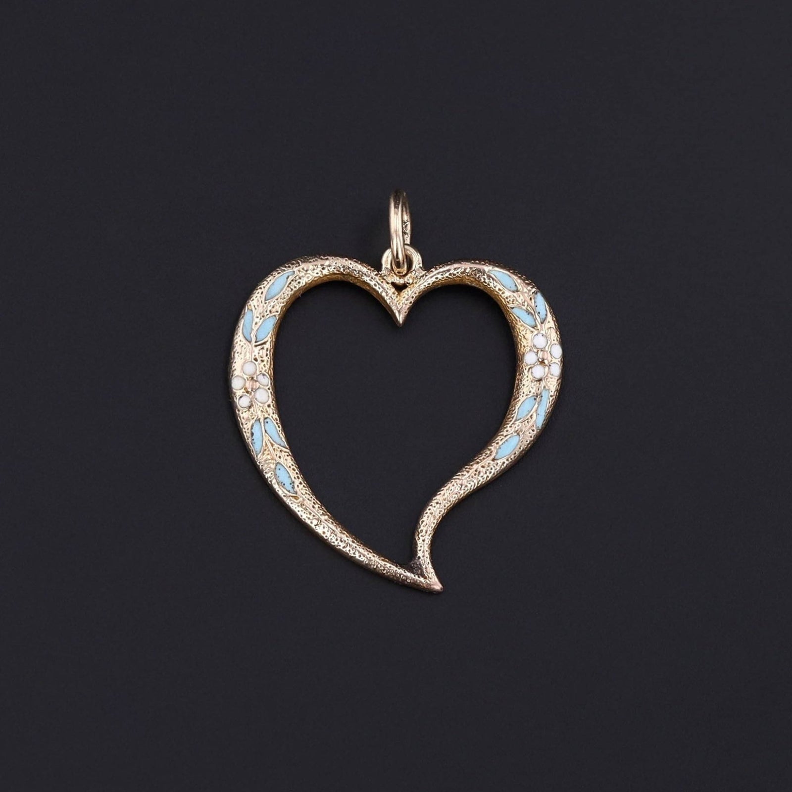 Antique Witch's Heart Conversion Pendant of 14k Gold - Trademark Antiques