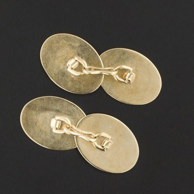 Art Deco Cufflinks | 10k Gold Cufflinks - Trademark Antiques
