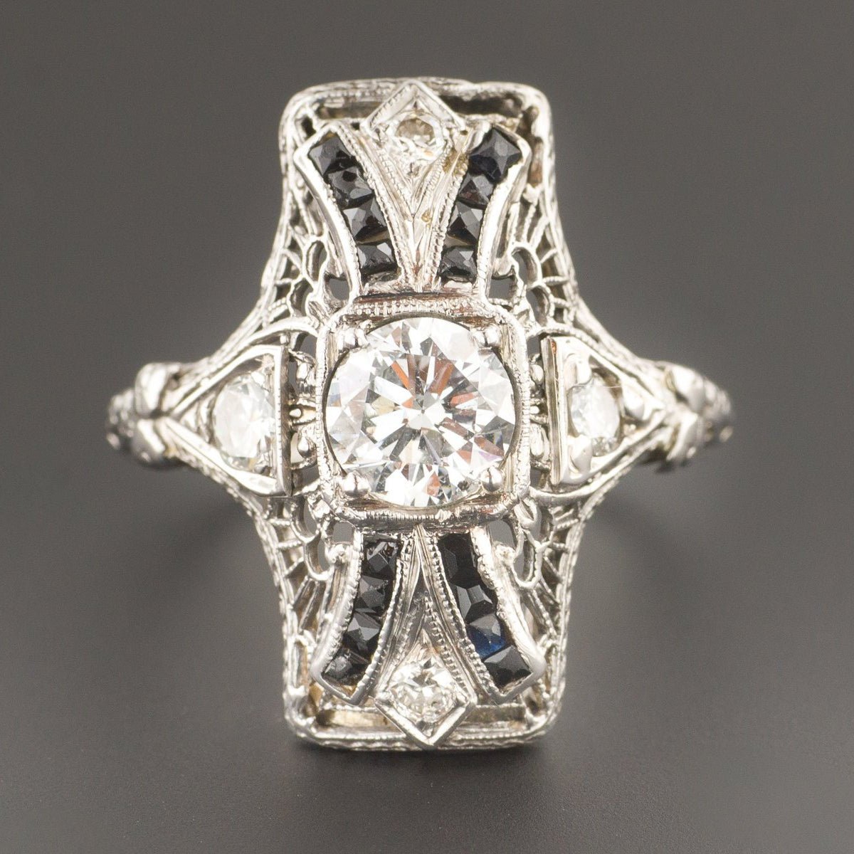 Art Deco Diamond Ring | Vintage Engagement Ring - Trademark Antiques