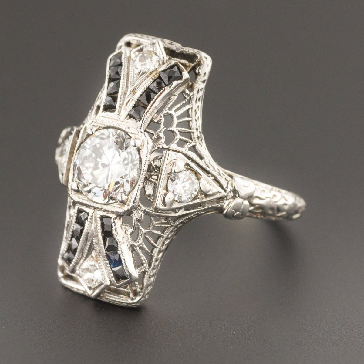 Art Deco Diamond Ring | Vintage Engagement Ring - Trademark Antiques