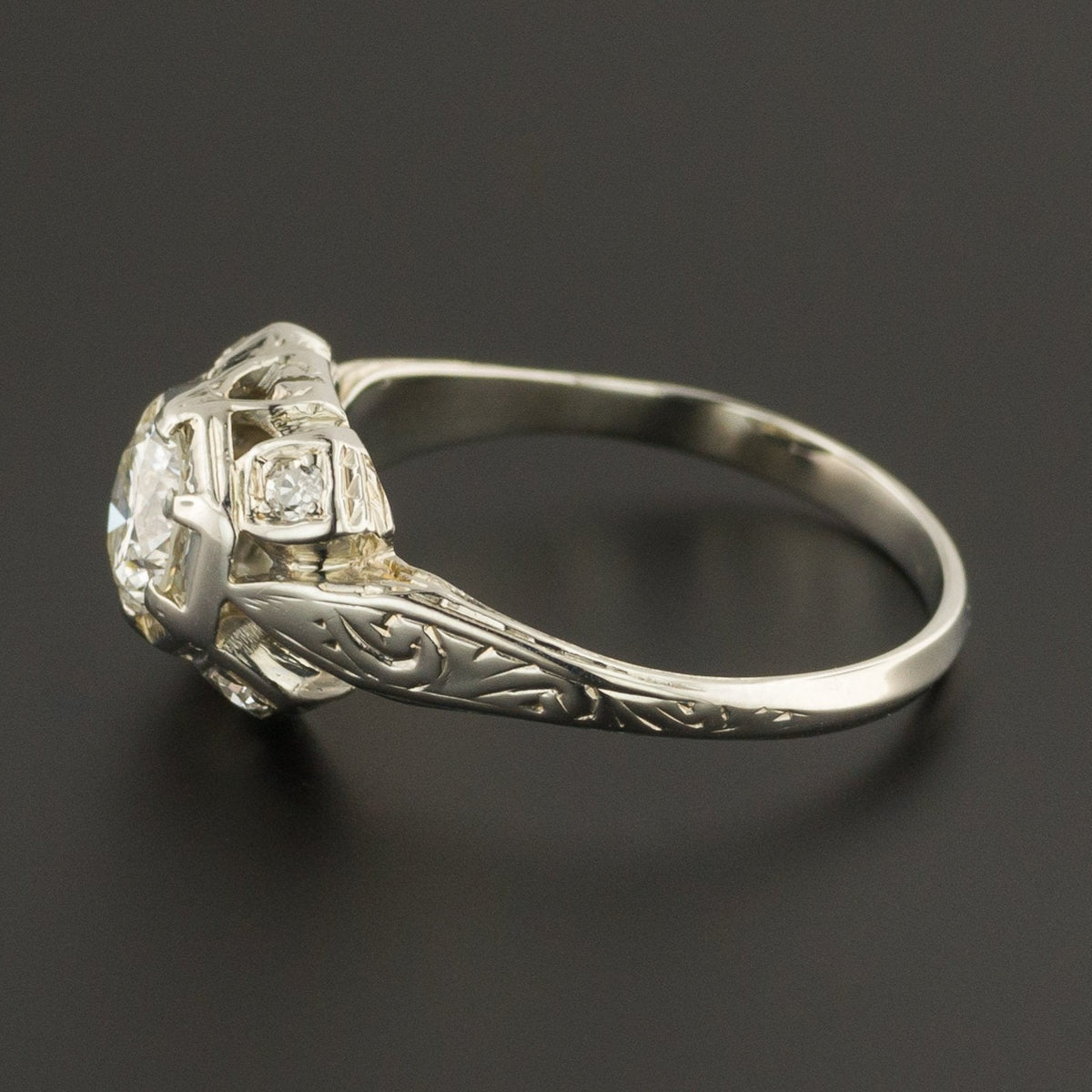 Art Deco Engagement Ring | Vintage Engagement Ring - Trademark Antiques