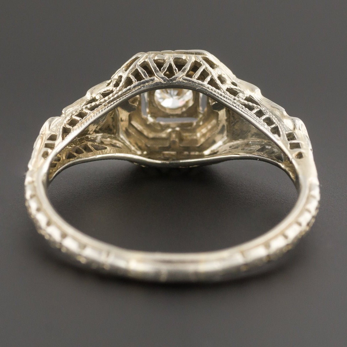 Art Deco Engagement Ring | Vintage Engagement Ring - Trademark Antiques