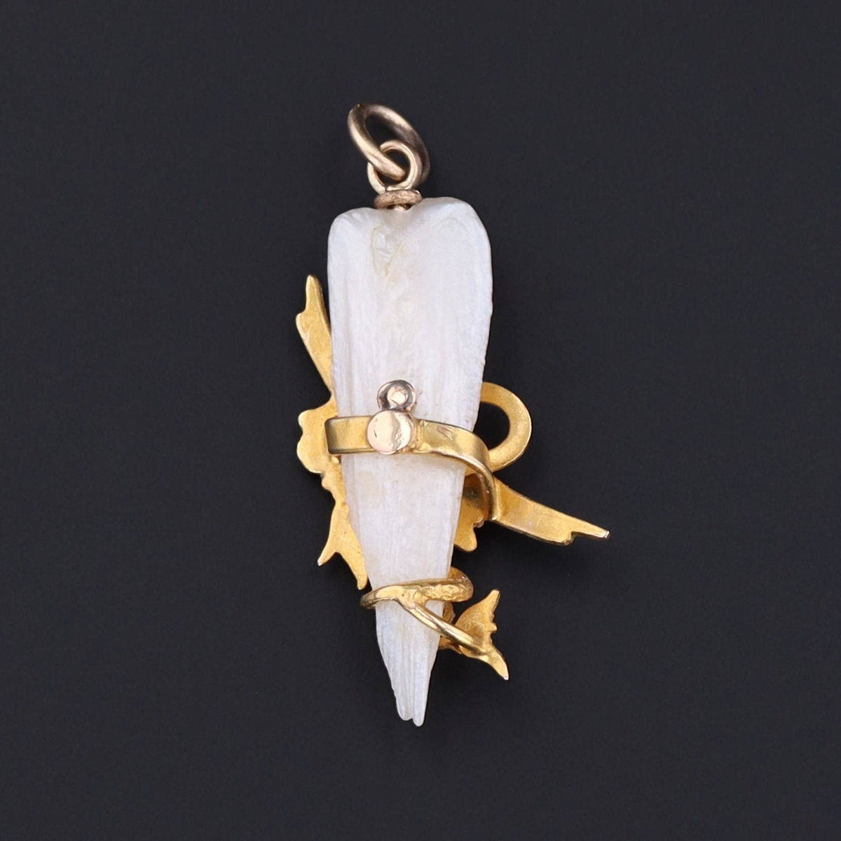 Art Nouveau Dragon Charm | Antique Pin Conversion - Trademark Antiques