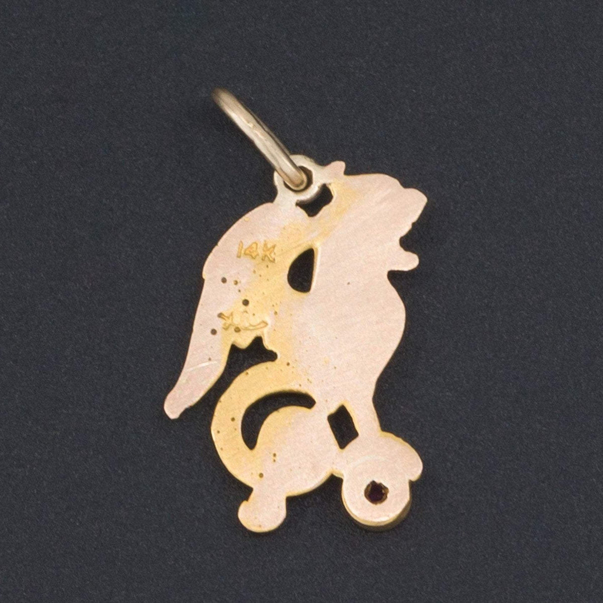 Art Nouveau Griffin Charm | Antique Pin Conversion - Trademark Antiques