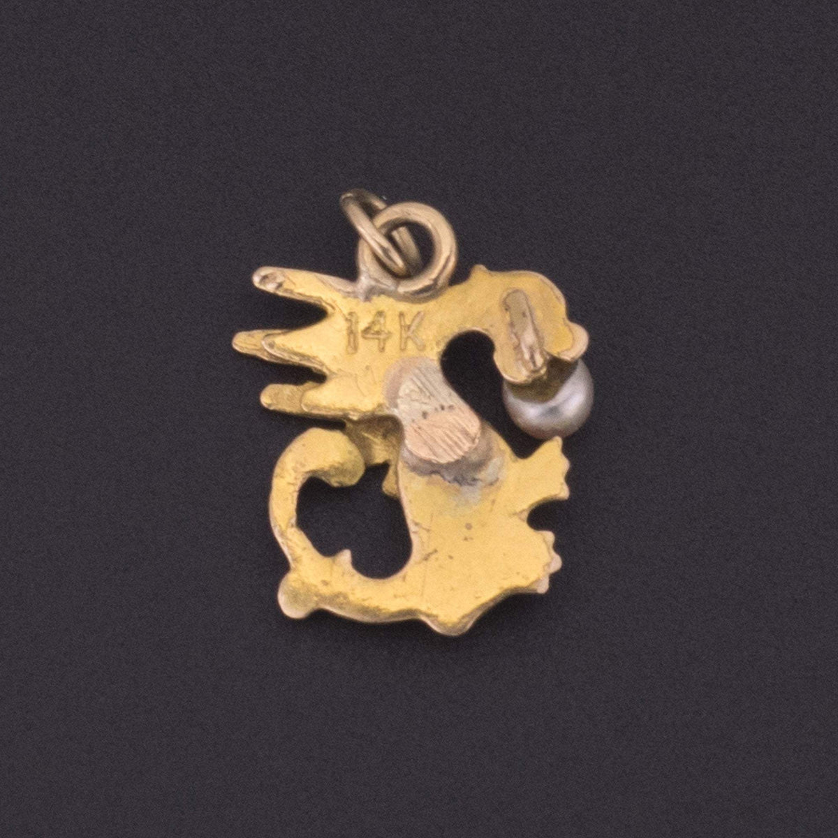 Art Nouveau Griffin Charm | Antique Pin Conversion - Trademark Antiques