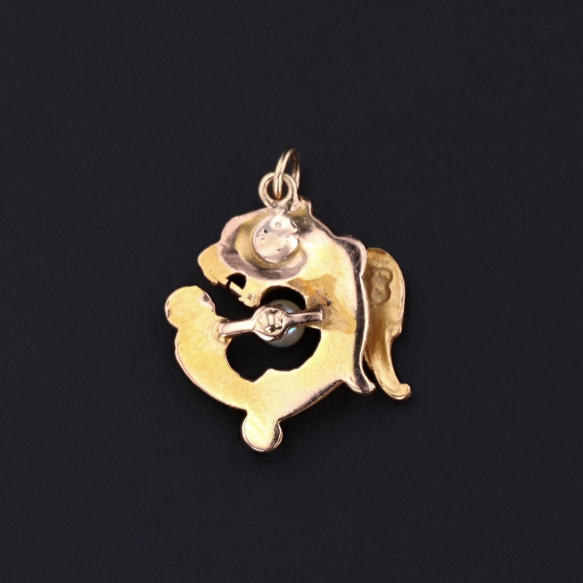 Art Nouveau Griffin Charm | Antique Pin Conversion - Trademark Antiques